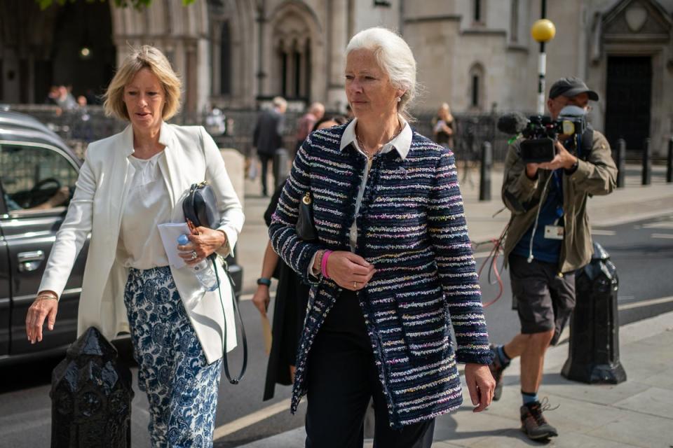 Alexandra Pettifer outside the High Court, central London (PA) (PA Wire)