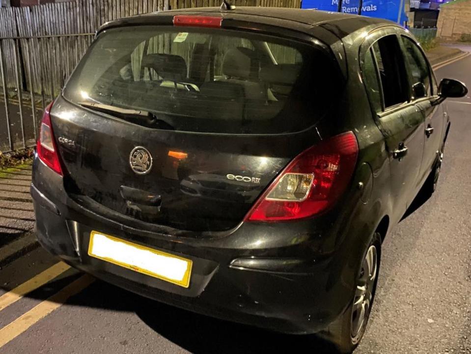 Bradford Telegraph and Argus: The car was seized in Batley after the driver was found to have no insurance.