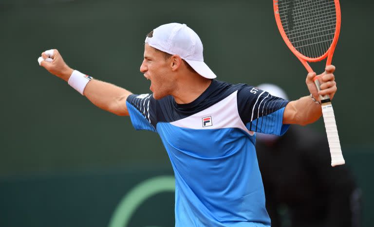 Diego Schwartzman, primer singlista argentino en la Copa Davis.