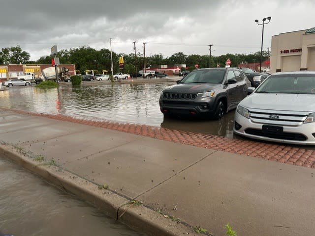 <em>Standing water in Las Vegas, New Mexico | Photo by Lisa Morales</em>