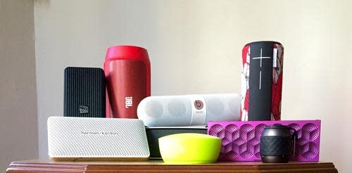 Variety of Bluetooth speakers