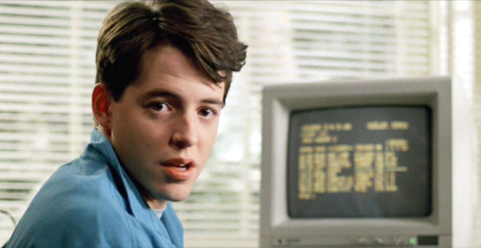 Matthew Broderick addresses the audience in "Ferris Bueller's Day Off." (Photo: CBS via Getty Images) 