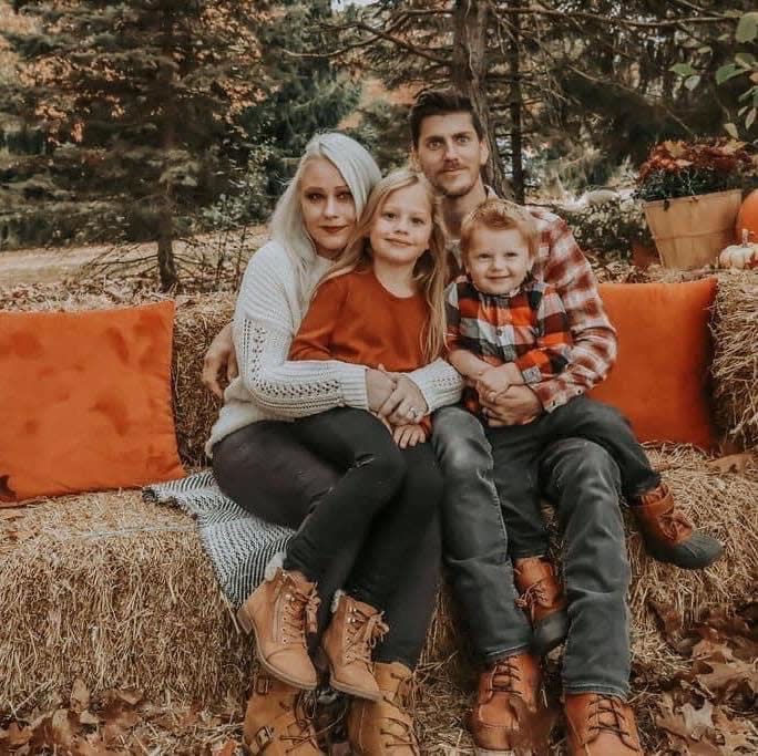 The Busard Family pictured from left to right, Kayla Busard, Kinsley Busard, Kevin Busard and Kolton Busard.