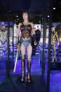 <p>Gal Gadot’s star-spangled outfit — accessorized with tiara, golden lasso, sword, and shield — remains largely unchanged from <i>Batman v Superman</i> and <i>Wonder Woman</i>. (Credit: Warner Bros.) </p>