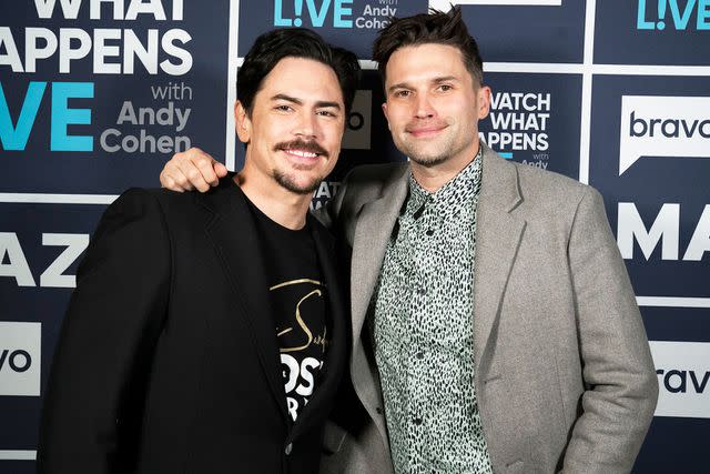 <p>Ralph Bavaro/Bravo/NBCU Photo Bank via Getty</p> WATCH WHAT HAPPENS LIVE WITH ANDY COHEN -- Episode 19010 -- Pictured: (l-r) Tom Sandoval, Tom Schwartz