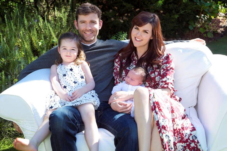 Sara Rue with husband Kevin Price and daughters Talulah and Adelaide