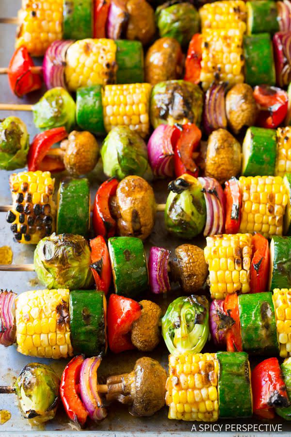 <p>Healthy fajitas? We're here for it.</p><p>Get the recipe from <a href="http://www.aspicyperspective.com/grilled-fajita-vegetable-skewers/2/" rel="nofollow noopener" target="_blank" data-ylk="slk:A Spicy Perspective;elm:context_link;itc:0;sec:content-canvas" class="link ">A Spicy Perspective</a>.</p>