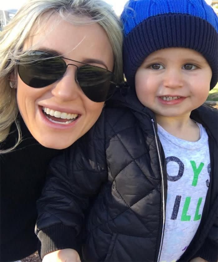 Roxy with her son Hunter. Source: Instagram