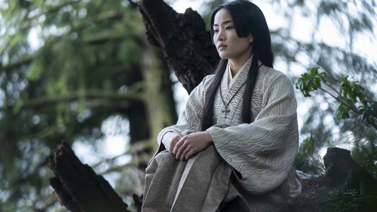 shogun broken to the fist episode 5 airs march 19 pictured anna sawai as toda mariko cr katie yufx