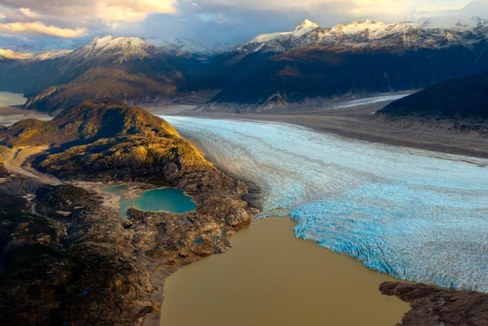 Glacier in San Raphael National Park Patagonia Chile
