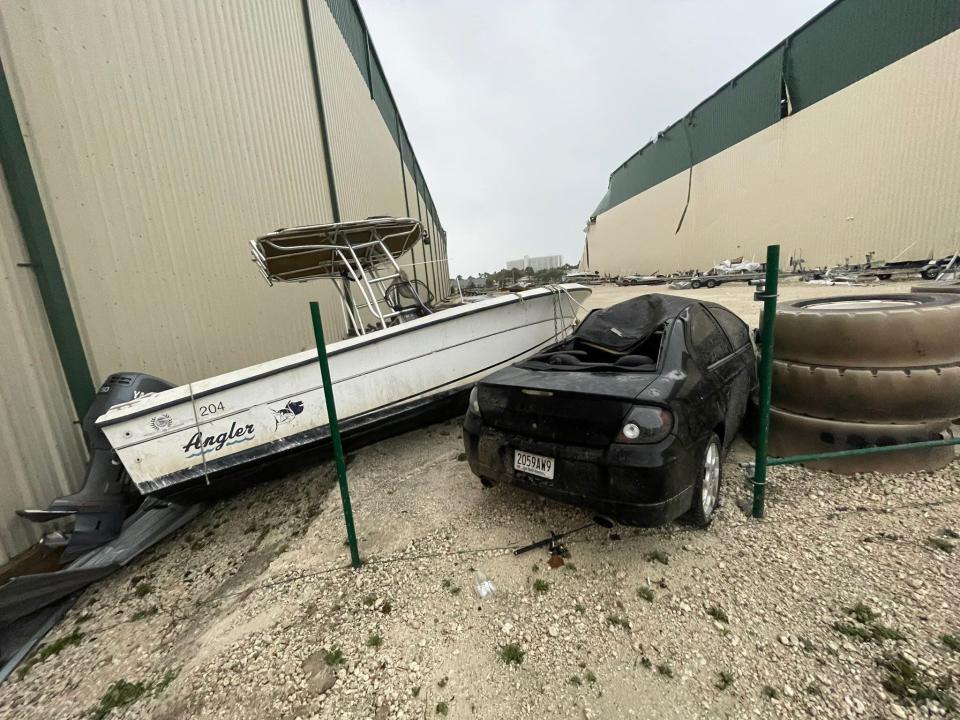 Storms left a path of destruction across the Florida Panhandle.