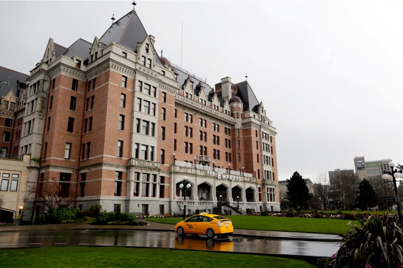 The Fairmont Empress Hotel is seen in Victoria