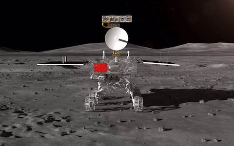 Chang'e-4 Spacecraft lands on far side of the Moon  - Credit: Chinese State Media&nbsp;