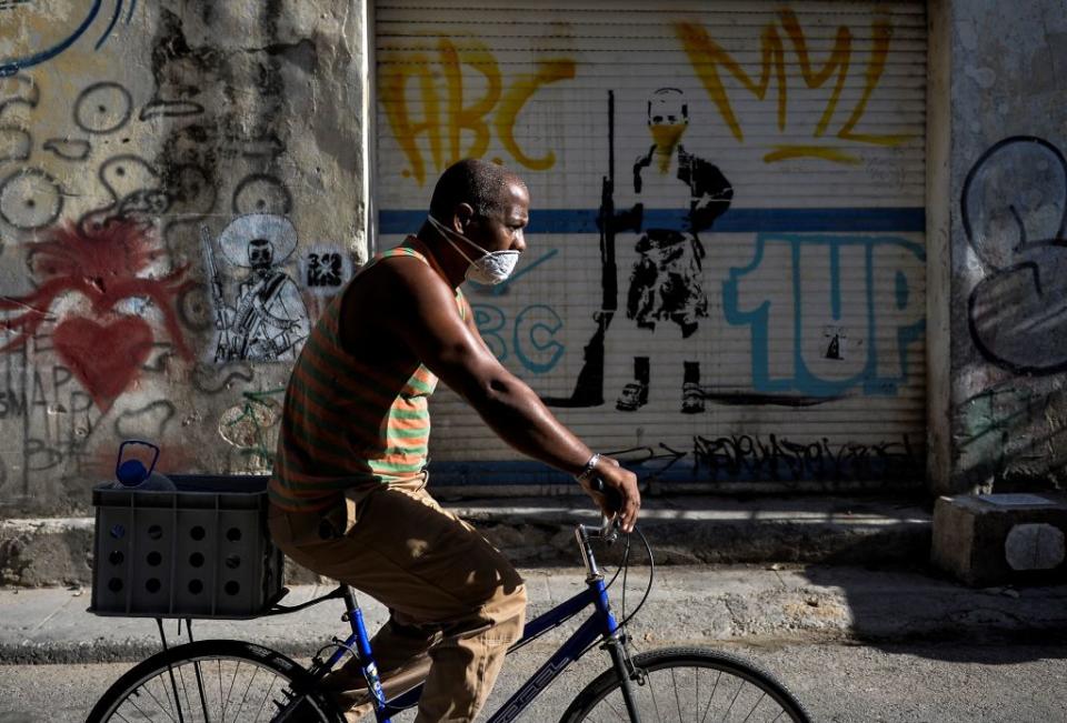 A cyclist in Havana - getty