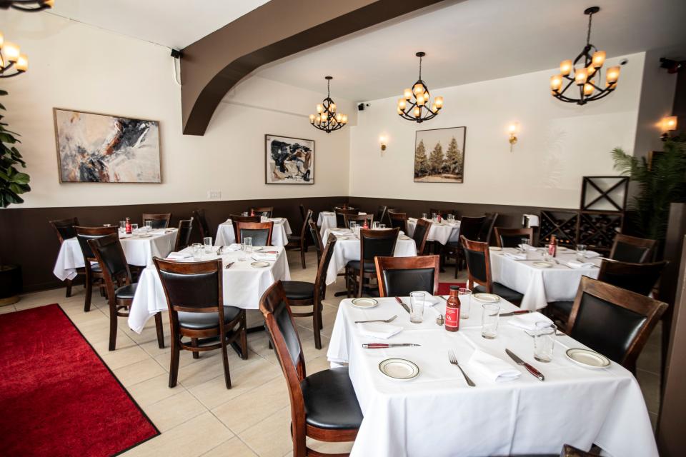 The dining room at Peter's Steakhouse in Eastchester, photographed May 1, 2024.