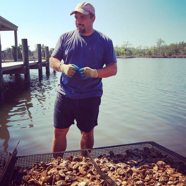 Chris Matteo is the owner of Chadwick Creek Oysters in Bayboro, Pamlico County.