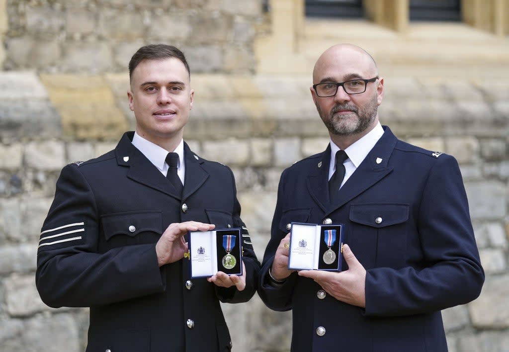 Sergeant Michael Hooper and Pc Stephen Quartermain (Steve Parsons/PA) (PA Wire)