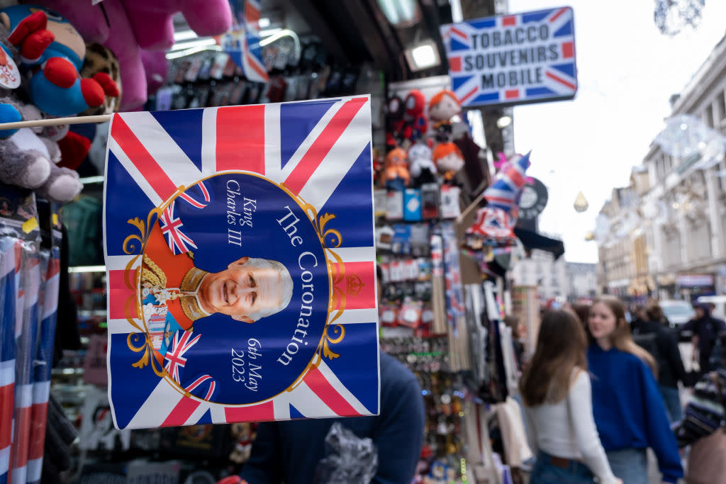 King Charles III Coronation Merchandise In London