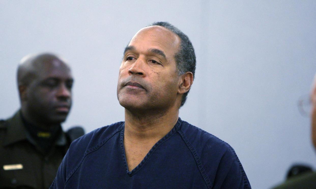 <span>OJ Simpson pictured in 2008. He was sentenced to 33 years in prison in a robbery case in Las Vegas involving sporting memorabilia.</span><span>Photograph: Isaac Brekken/AFP/Getty Images</span>