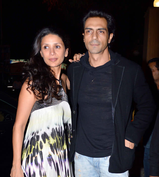 Mehr and Arjun Rampal arrive