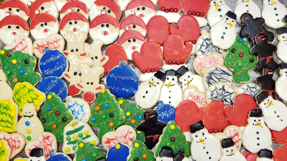 No time to make pretty cookies like this? Check out one of many cookie sales across the Milwaukee area. These cookies were at a previous sale at Faith Community Church in Franklin.