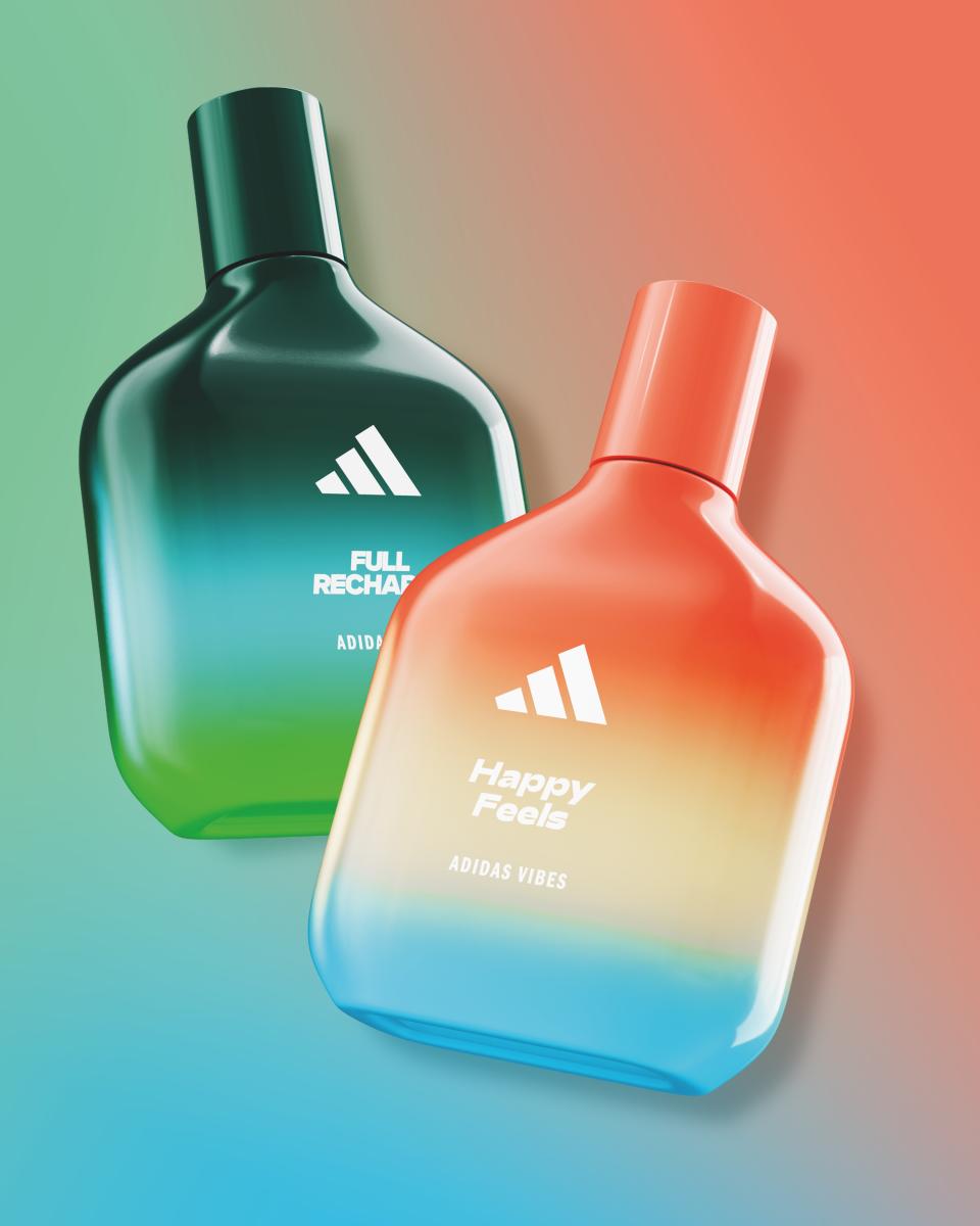 The Adidas Vibes fragrances are presented for the first time at the Adidas House in Paris.