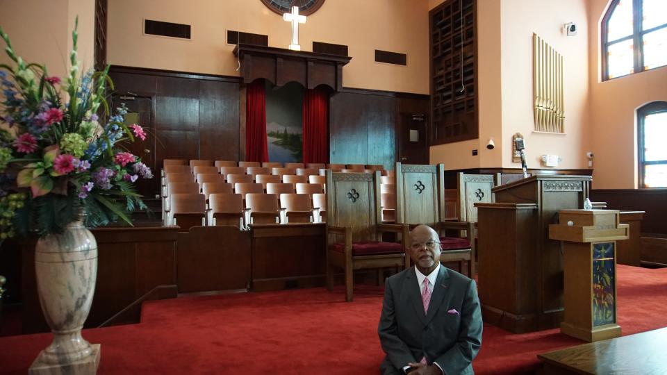 Henry Louis Gates Jr., seen in Atlanta's historic Ebenezer Baptist Church, is the executive producer, writer and host of PBS' "The Black Church: This Is Our Story, This Is Our Song."