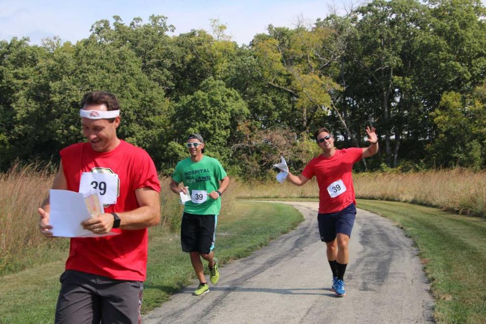 Brett McFall, Jarett Countryman and Clint McFall participate in a previous TimberRidge Adventure Race.