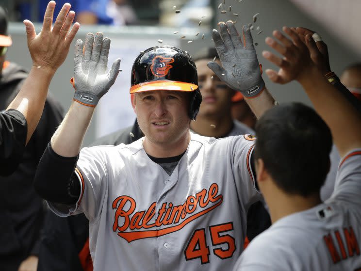 Mark Trumbo is the No. 1 seed in the MLB Home Run Derby. (AP)