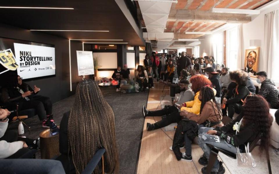 group of people sitting in workshop at HQ DC. the newest Black-owned private membership club in Washington DC