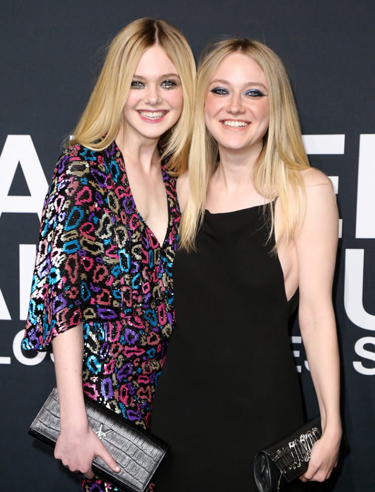 Elle Fanning and Dakota Fanning are pretty sparkly together.