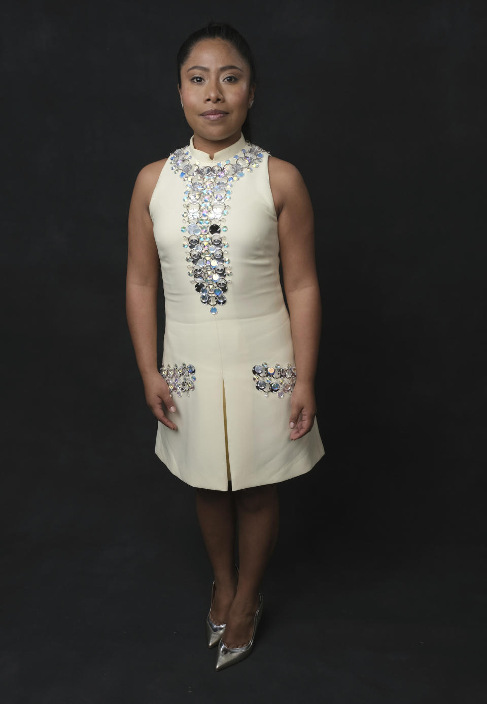 FILE - In this Feb. 4, 2019 file photo, Yalitza Aparicio, nominated for an Oscar for best actress for her role in "Roma," poses for a portrait at the 91st Academy Awards Nominees Luncheon in Beverly Hills, Calif. The Oscars will be held on Sunday. (Photo by Chris Pizzello/Invision/AP, File)