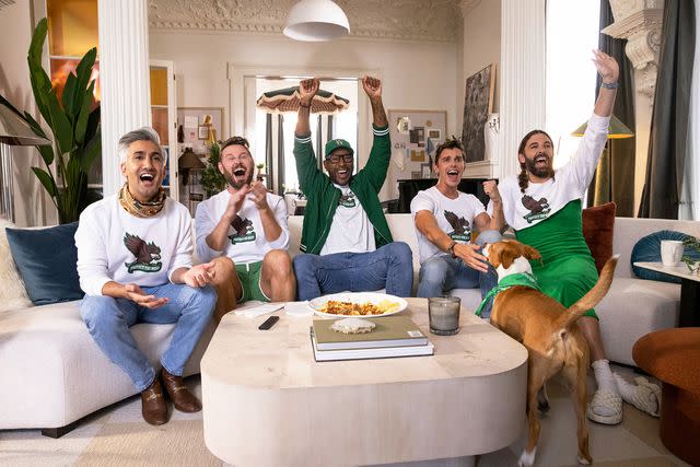 <p>Iiana Panich-Linsman/Netflix</p> Tan France, Bobby Berk, Karamo Brown, Antoni Porowski, and Jonathan Van Ness on 'Queer Eye' season 8