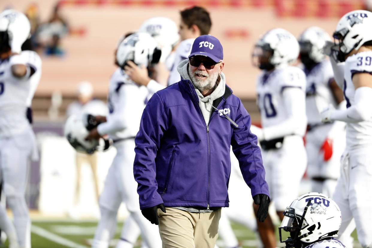 Head coach Jerry Kill of the TCU Horned Frogs