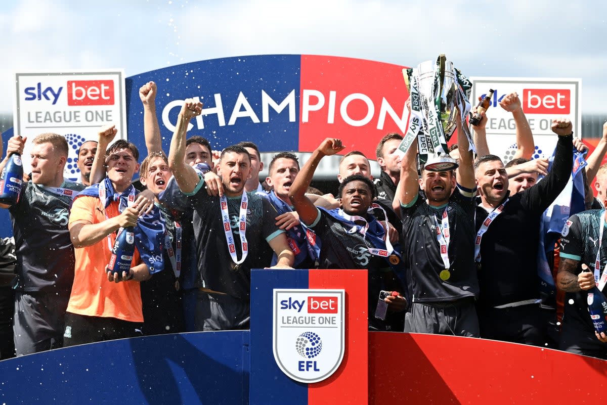 Champions: Plymouth went up last season along with Ipswich and Sheffield Wednesday  (Getty Images)