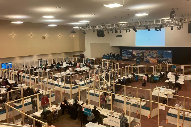 The General Election 2024 count taking place in Kirklees