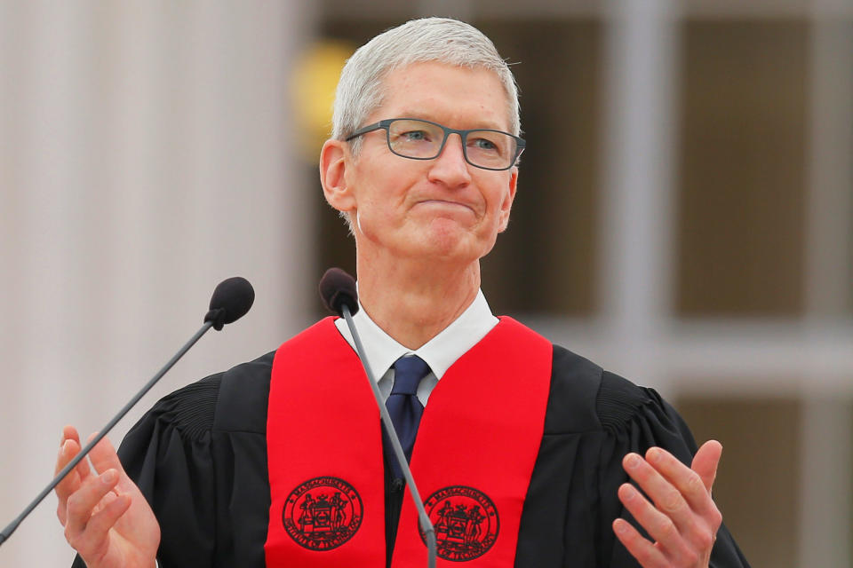 <p>Sorry Tim Cook, Apple isn’t the top pick for either business or IT students — but it does rank pretty highly. (CNBC) </p>