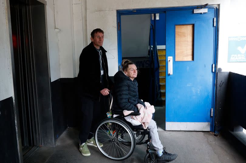 Homeless couple in a Croydon Car Park