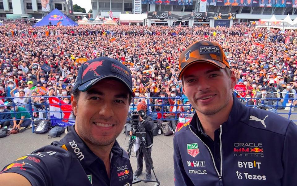 'Checo' Pérez y Verstappen