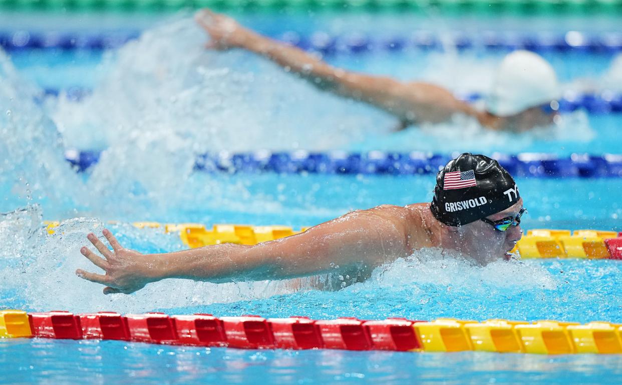 Robert Griswold allegedly “targeted and groomed” a 19-year-old autistic teammate both at the Tokyo Olympics and afterward. (Xiong Qi/Xinhua via Getty Images)