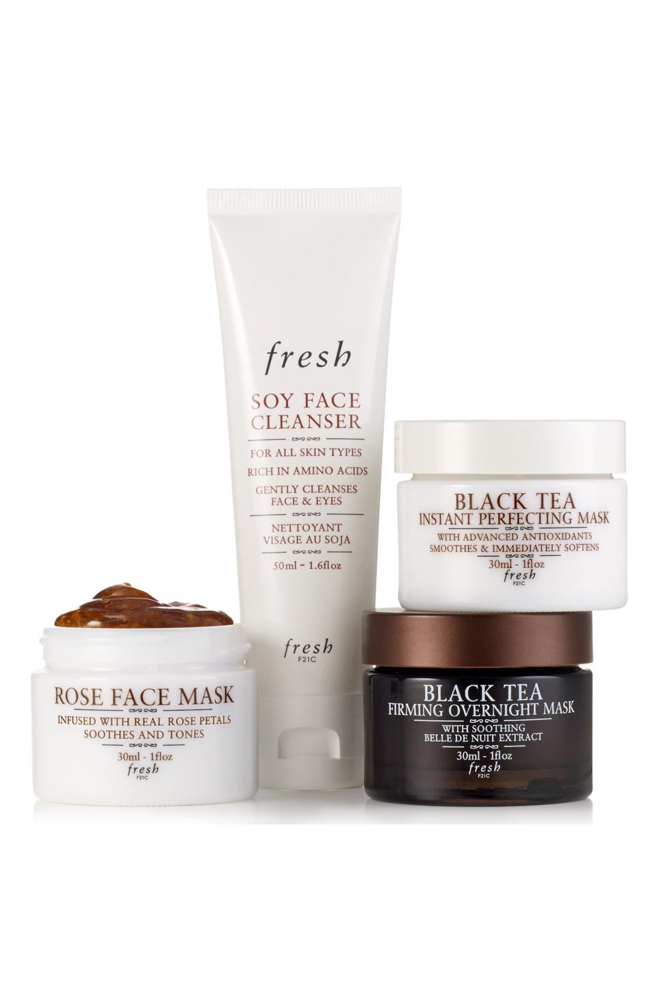 15) Travel Size Soy Face Cleanser & Mask Set