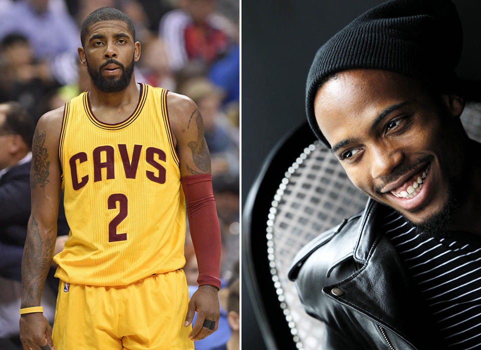 NBA star Kyrie Irving and rabber B.o.B (Bobby Ray Simmons Jr) both support the idea that the Earth is flat. (Rex)