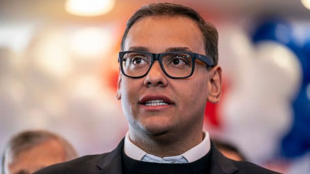 PHOTO: Congressman-elect George Santos during a press conference, Nov. 9, 2022, in Baldwin, New York. (Alejandra Villa Loarca/Newsday RM via Getty Images, FILE)