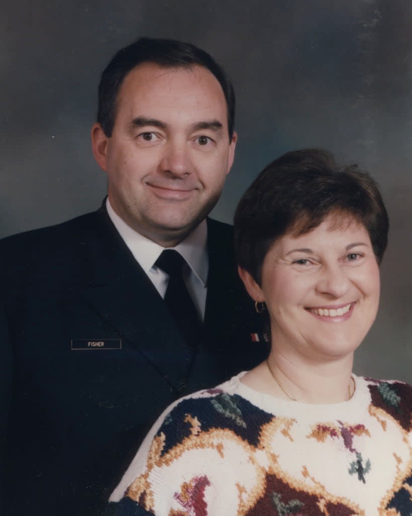 Joan Fisher and her husband John, who died ten years ago. Joan said he always wanted to help people, part of the reason why he became an organ donor in the first place.