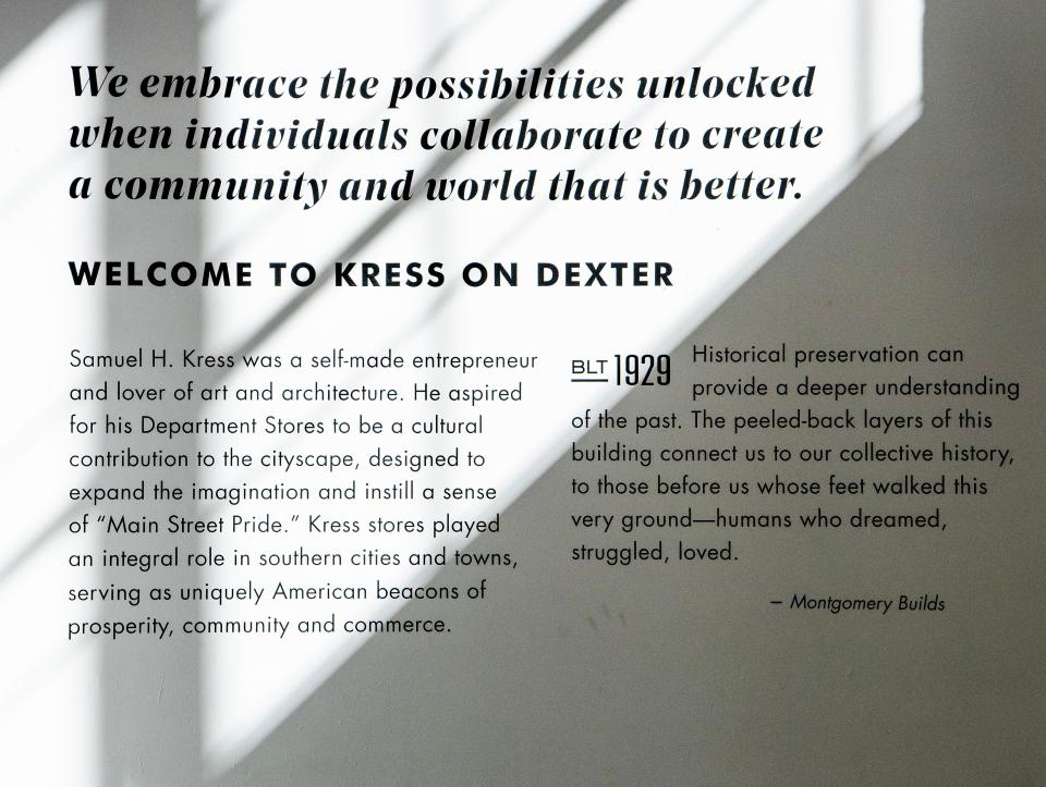 The Kress Building on Dexter Avenue in Montgomery, Ala., on Wednesday November 1, 2023.