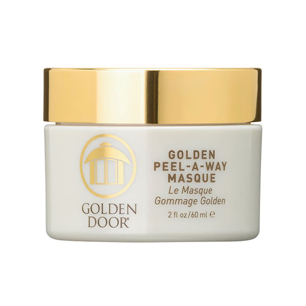 <p><a href="https://shop.goldendoor.com/collections/skincare/products/golden-peel-a-way-masque" rel="nofollow noopener" target="_blank" data-ylk="slk:Shop Now;elm:context_link;itc:0;sec:content-canvas" class="link rapid-noclick-resp">Shop Now</a></p><p>Golden Peel-A-Way Masque</p><p>goldendoor.com</p><p>$76.00</p><span class="copyright">Golden Door</span>