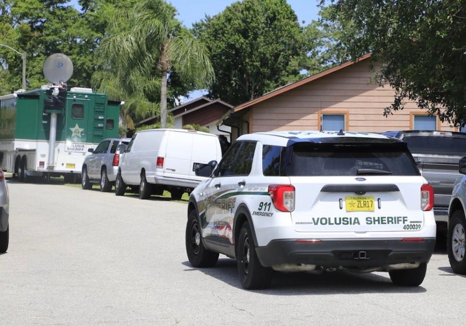 Volusia sheriff's deputies responded Thursday afternoon to a standoff with a man armed with a gun in a residential area near Port Orange.