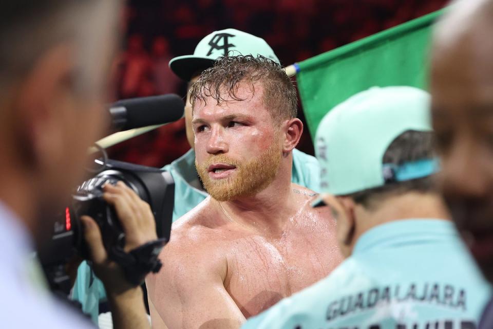 Saul ‘Canelo’ Alvarez after beating Jaime Munguia in May (Getty Images)