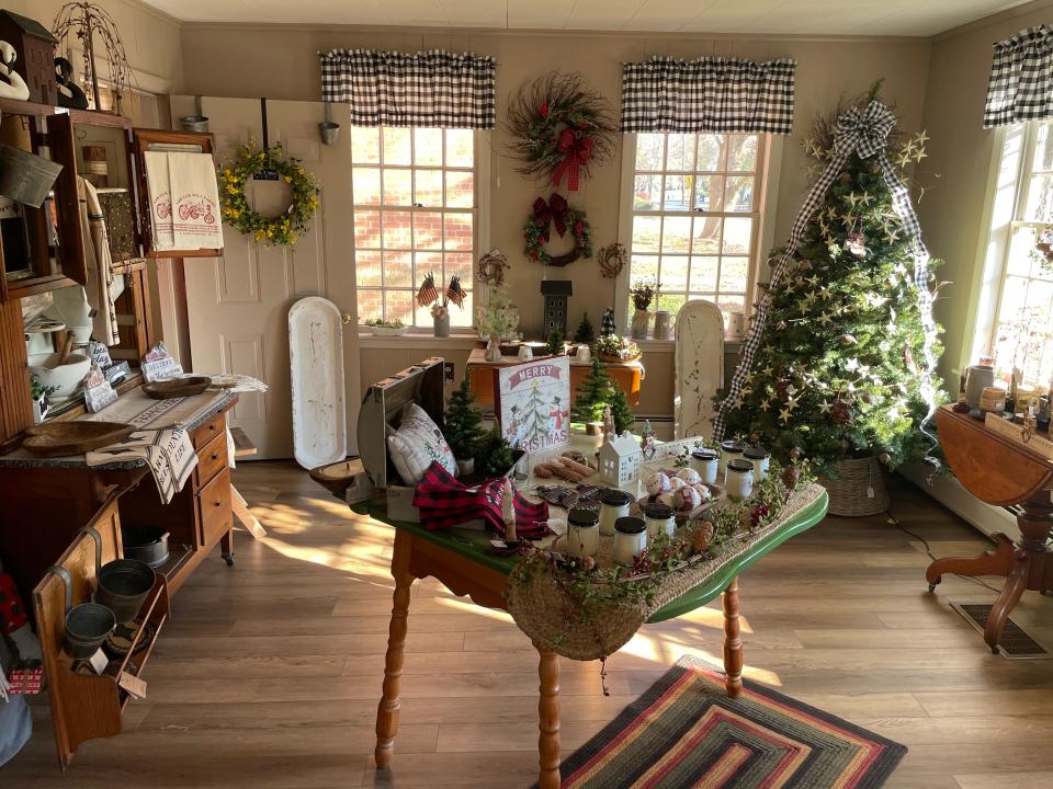 One room of Brunet Home Design, Decor and Gifts Wednesday, ready for the holidays.