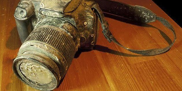 This is what a camera looks like after a year in the ocean